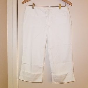 White Express Cropped Pants